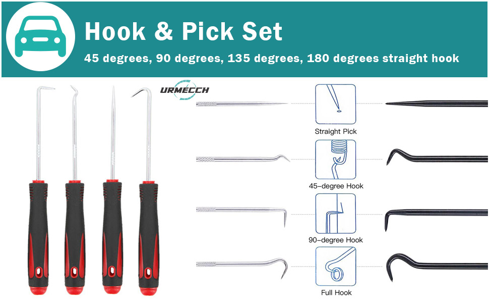 Car Terminal Removal Electrical Wiring Wire Harness Crimp Connector Pin Extractor Kit Repair Hand Tools With 4pcs Pick Hook Set