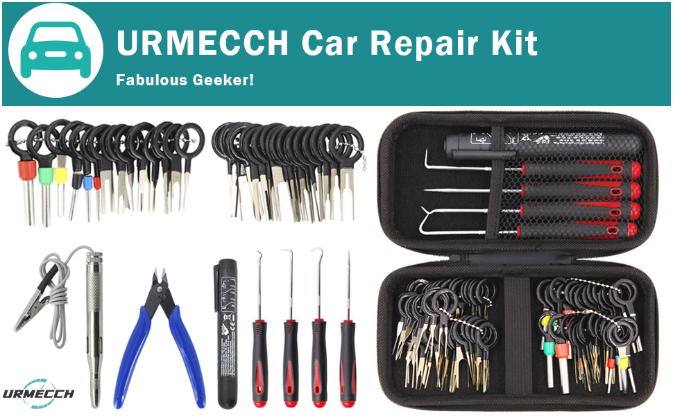 Car Terminal Removal Electrical Wiring Wire Harness Crimp Connector Pin Extractor Kit Repair Hand Tools With 4pcs Pick Hook Set