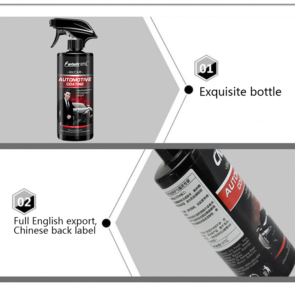 Automotive Ceramic Nano Coating Liquid Coatin Nano Hydrophobic Layer Polishing Paint Coating Agent Car polish Nano Coating