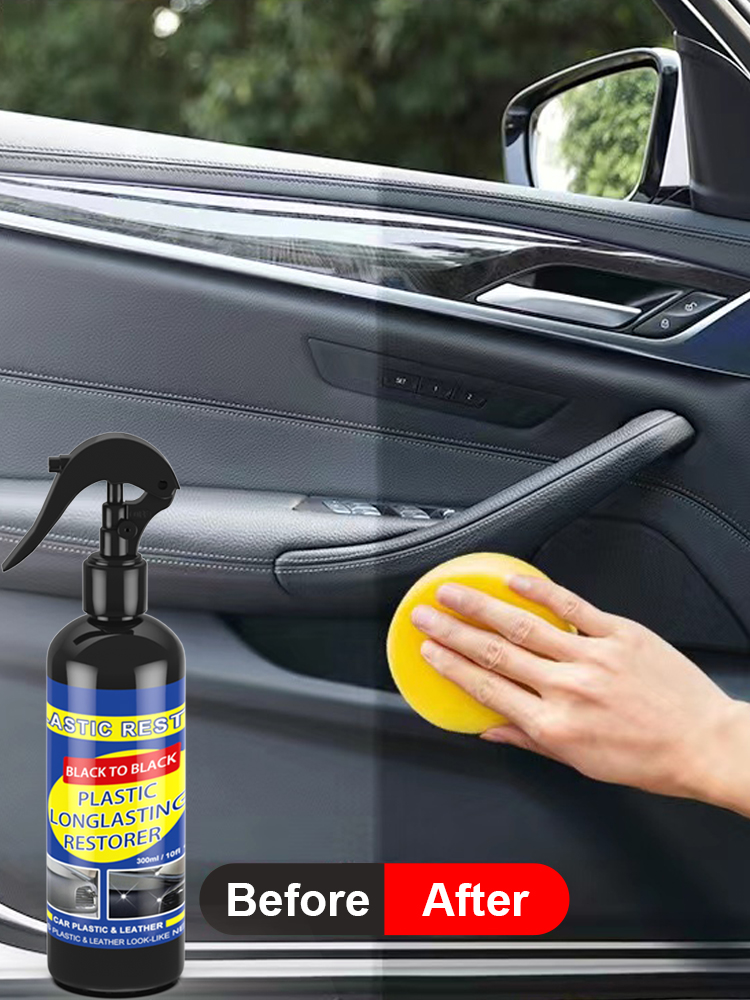 Car Plastic Restorer Back To Black Gloss Car Cleaning Products Plastic Leather Restore Auto Polish And Repair Coating Renovator