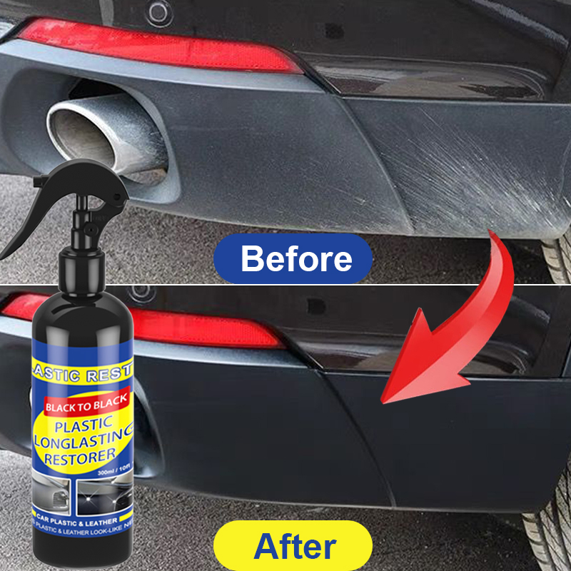 Car Plastic Restorer Back To Black Gloss Car Cleaning Products Plastic Leather Restore Auto Polish And Repair Coating Renovator