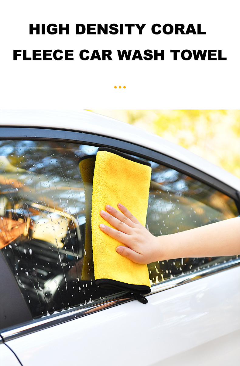 Microfiber Towel Car Interior Dry Cleaning Rag for Car Washing Tools Auto Detailing Kitchen Towels Home Appliance Wash Supplies