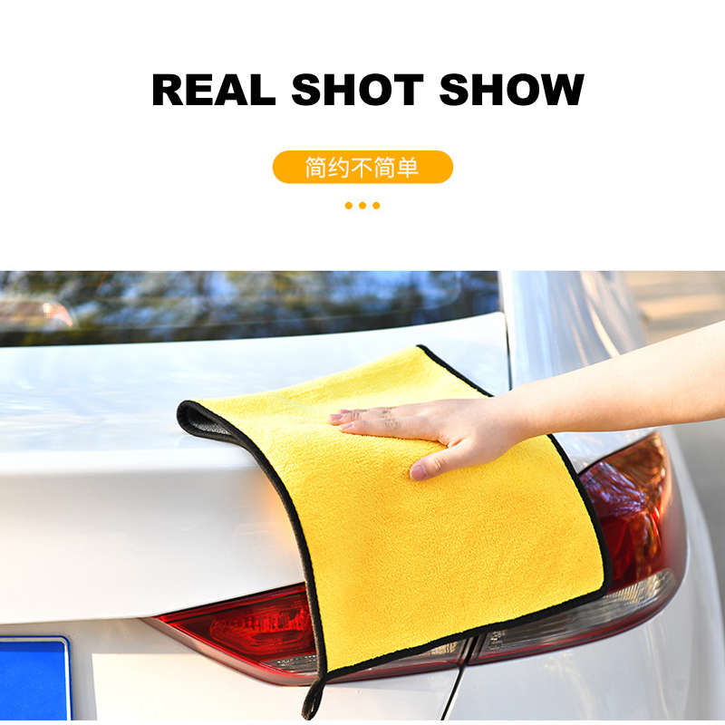 Microfiber Towel Car Interior Dry Cleaning Rag for Car Washing Tools Auto Detailing Kitchen Towels Home Appliance Wash Supplies