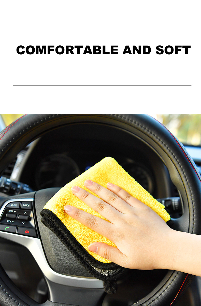 Microfiber Towel Car Interior Dry Cleaning Rag for Car Washing Tools Auto Detailing Kitchen Towels Home Appliance Wash Supplies