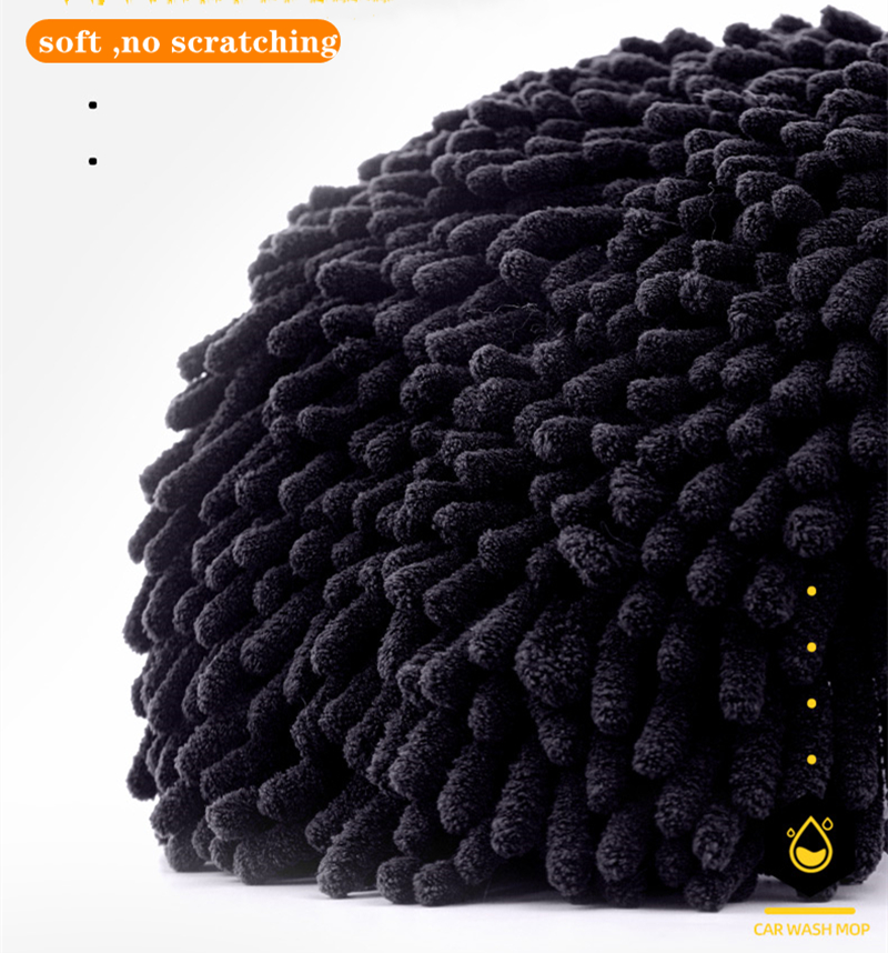 2023 New Car Cleaning Brush Car Wash Brush Telescoping Long Handle Cleaning Mop Chenille Broom Auto Accessories