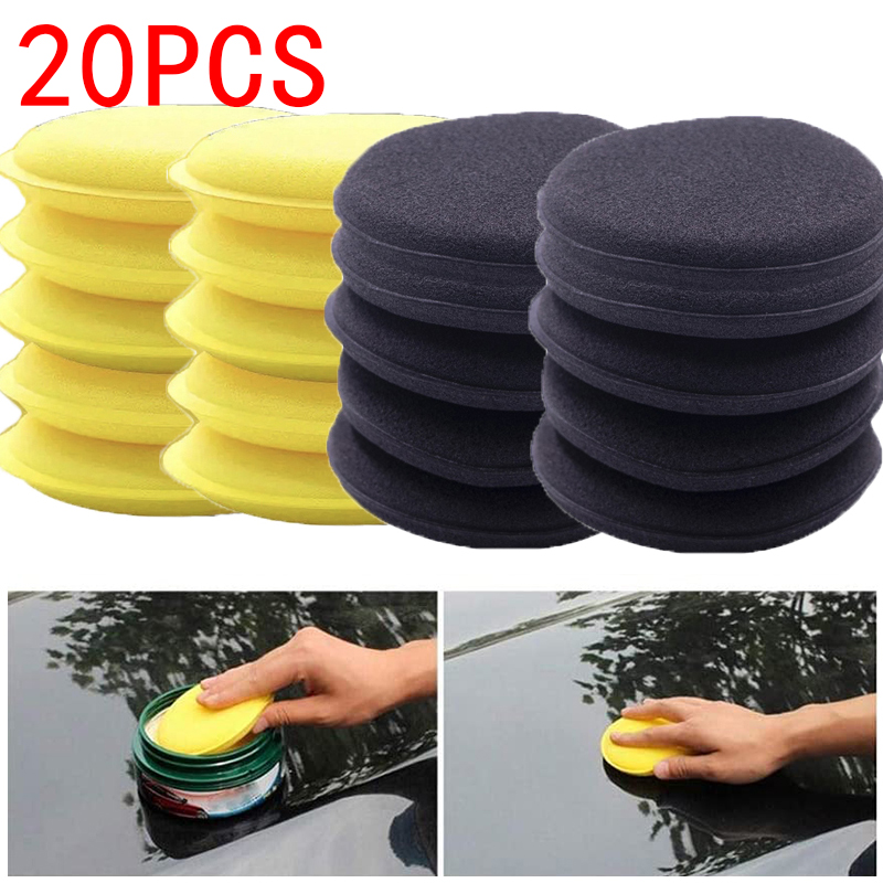 20Pcs Car Waxing Polish Wax Foam Sponge Applicator Pads 10CM Yellow Cleaning Sponge Clean Washer Washing Tool Car Cleaning 20Pcs Car Waxing Polish Wax Foam Sponge Applicator Pads 10CM Yellow Cleaning Sponge Clean Washer Washing Tool Car Cleaning