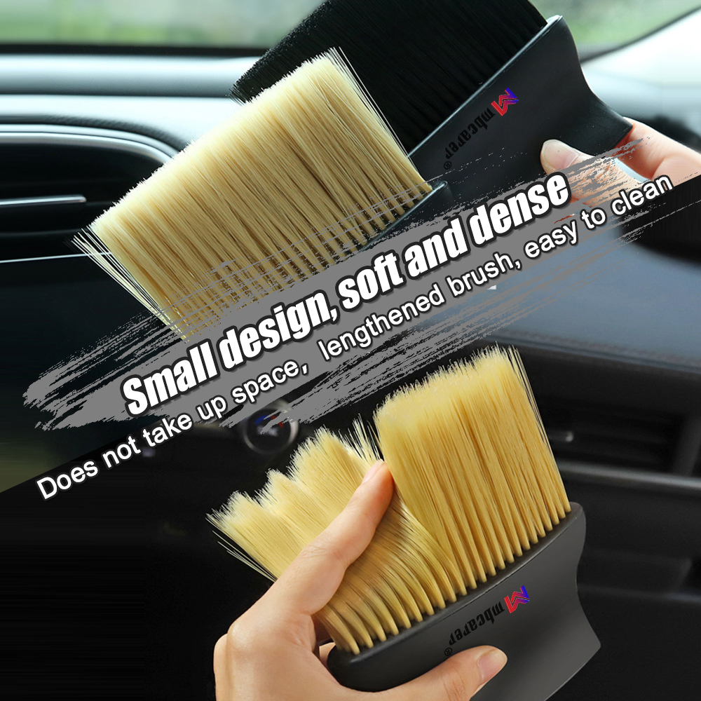 Car Interior Cleaning Tool Air Conditioner Air Outlet Cleaning Brush Car Soft Brush Car Crevice Dust Removal Artifact Brush