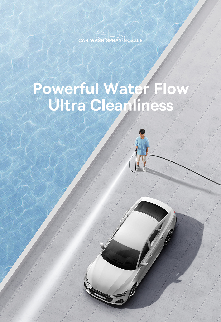 Baseus Car Wash High Pressure Water Gun Spray Nozzle Car Washers For Auto Home Garden Portable Washer Car Cleaning Accessories