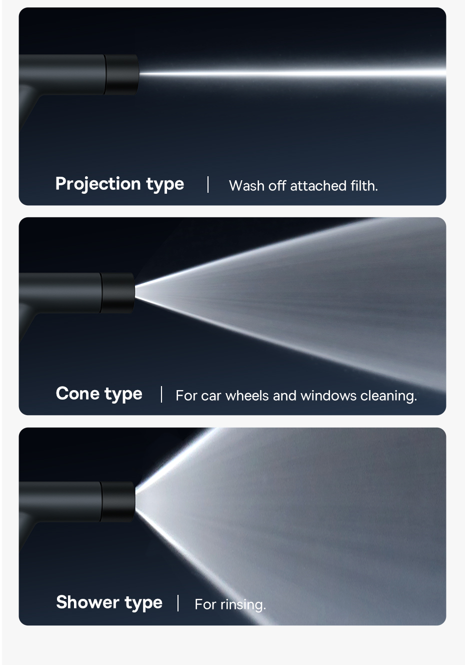 Baseus Car Wash High Pressure Water Gun Spray Nozzle Car Washers For Auto Home Garden Portable Washer Car Cleaning Accessories