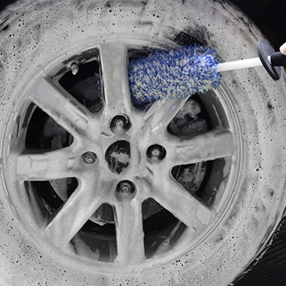 Car Wash Super Brush Microfiber Premium Wheels Brush Non-Slip Handle Easy To Cleaning Rims Spokes Wheel Barrel Car Accessories Car Wash Super Brush Microfiber Premium Wheels Brush Non-Slip Handle Easy To Cleaning Rims Spokes Wheel Barrel Car Accessories