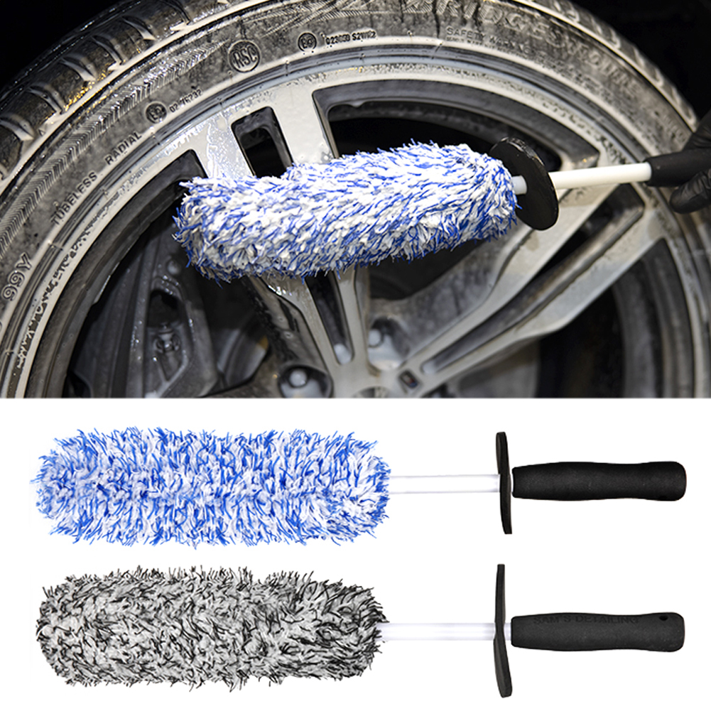 Car Wash Super Brush Microfiber Premium Wheels Brush Non-Slip Handle Easy To Cleaning Rims Spokes Wheel Barrel Car Accessories Car Wash Super Brush Microfiber Premium Wheels Brush Non-Slip Handle Easy To Cleaning Rims Spokes Wheel Barrel Car Accessories