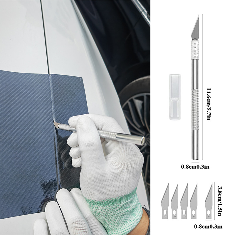 Car Wrapping Tools Kit Vinyl Scraper Cutter Film Squeegee Vinyl Spatulas Plastic Wrap Tool Window Tinting Tools Car Accessories
