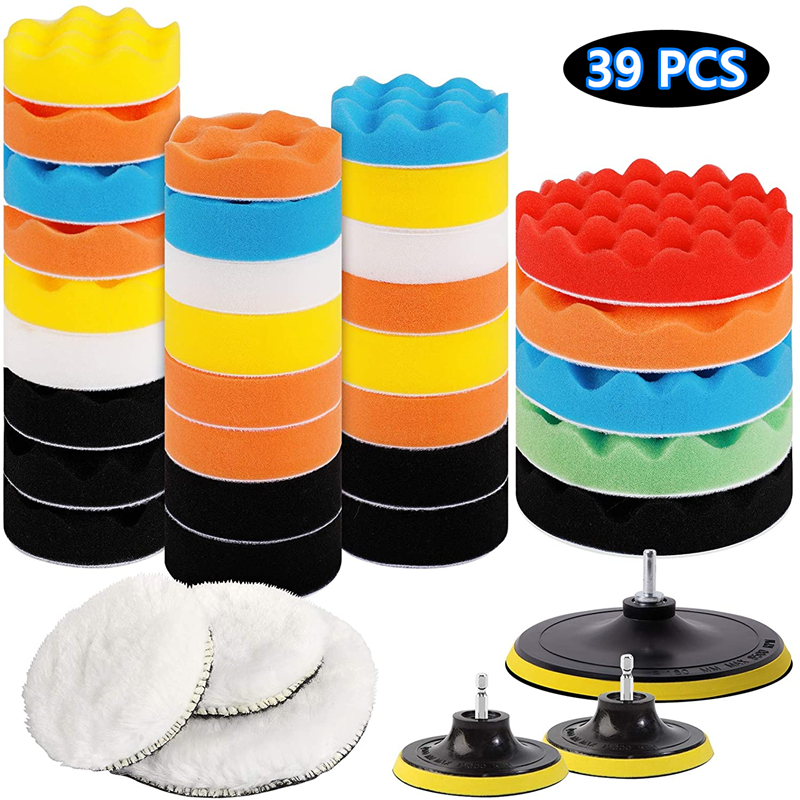Car Polishing Sponge Pads Kit Foam Pad Buffer Kit Polishing Machine Wax Pads for Auto Motorcycle motor vehicle Removes Scratches Car Polishing Sponge Pads Kit Foam Pad Buffer Kit Polishing Machine Wax Pads for Auto Motorcycle motor vehicle Removes Scratches