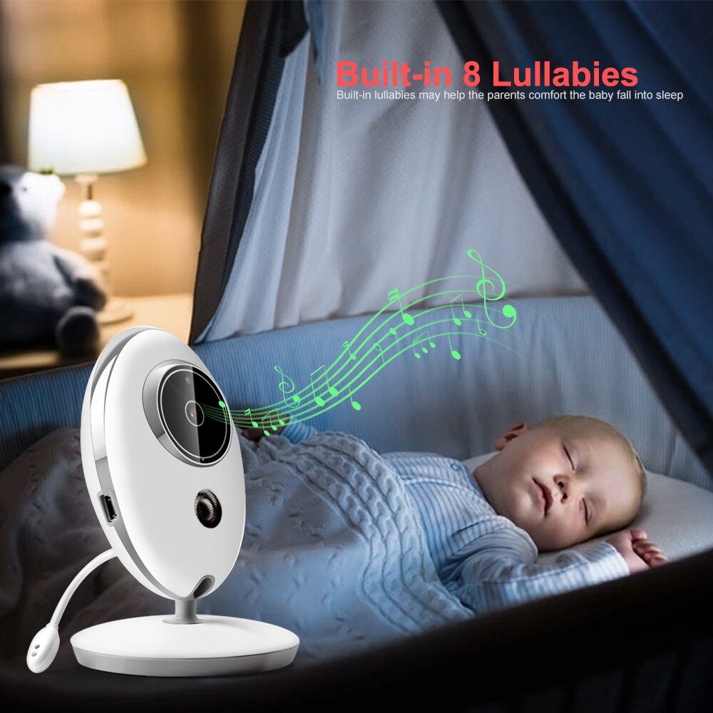 Wireless LCD Audio Video Baby Monitor VB605 Radio Nanny Music Intercom IR 24h Portable Baby Camera Baby Walkie Talkie Babysitter