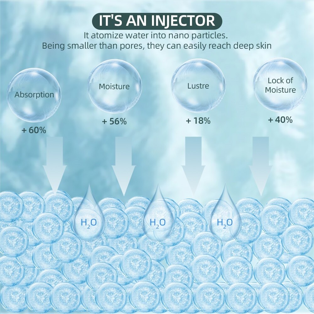 New Mini Oxygen Injector Nano Fog Mist Sprayer Air Compressor Kit For Nail Tattoo Art Beauty Decoration Paint Spray Gun Tool