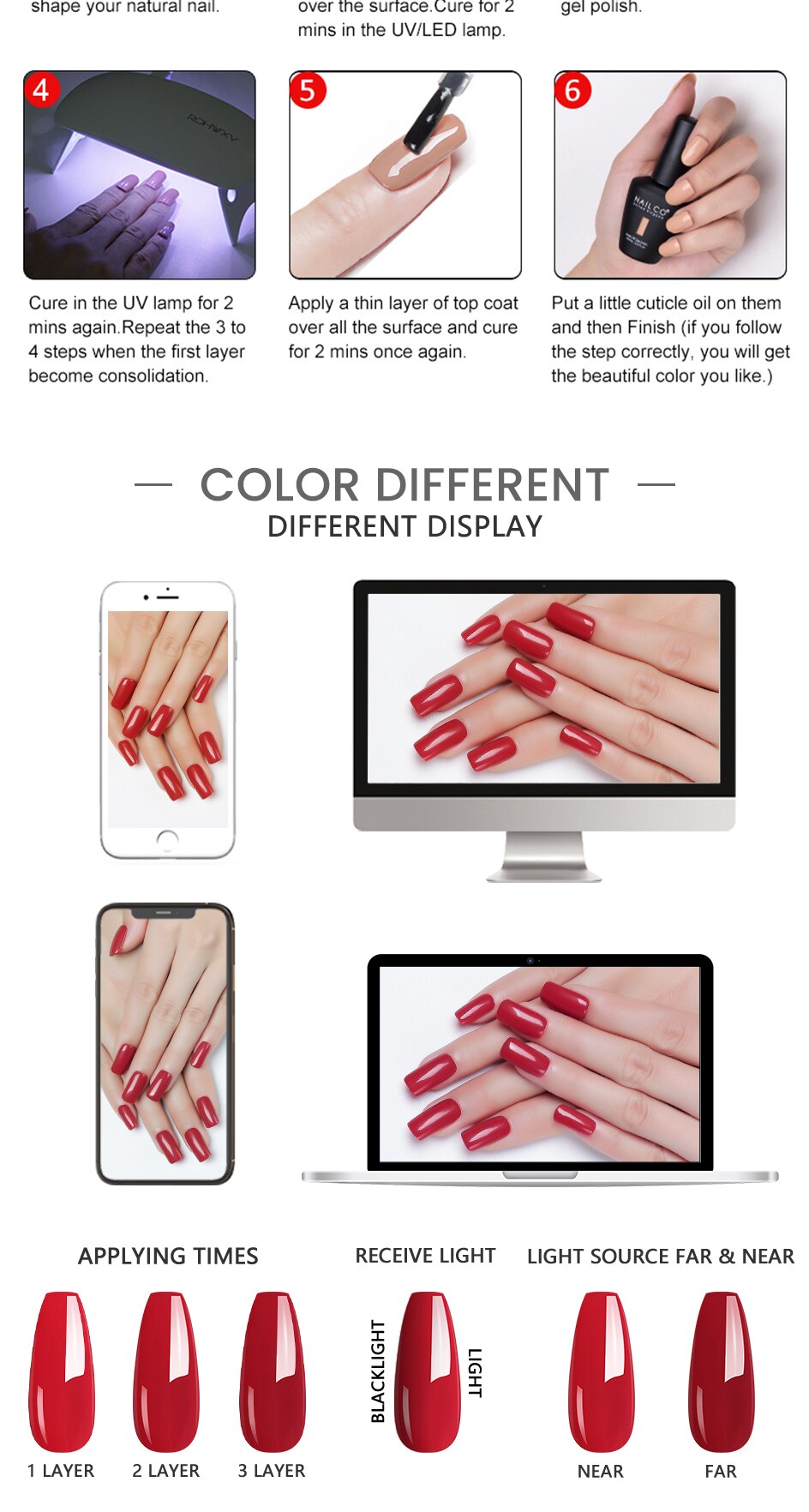 NAILCO 15ml 20pcs Gel Nail Polish Set Spring Summer Color UV Gel Nail Art All For Manicure  Gel Paint For DIY Professionals