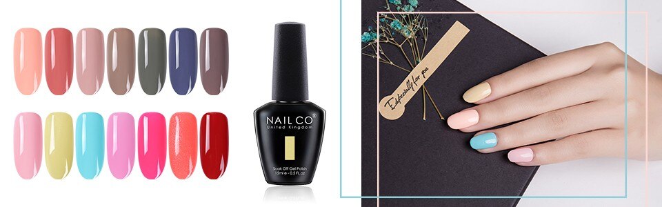 NAILCO 15ml 20pcs Gel Nail Polish Set Spring Summer Color UV Gel Nail Art All For Manicure  Gel Paint For DIY Professionals