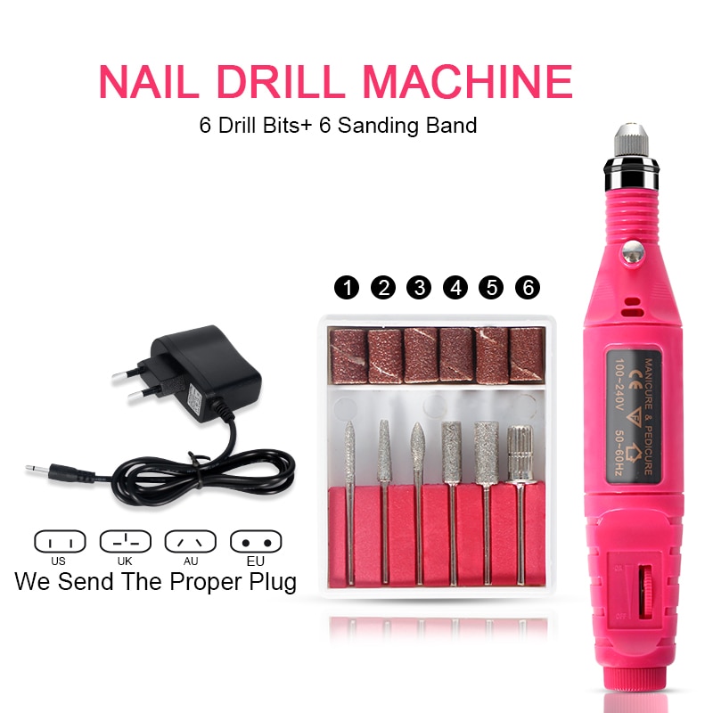 Manicure Set Acrylic Nail Kit With LED Nail Lamp Semi Permanent Varnish Acrylic Extension Gel Kit Electric Nail Drill Nail Tool Manicure Set Acrylic Nail Kit With LED Nail Lamp Semi Permanent Varnish Acrylic Extension Gel Kit Electric Nail Drill Nail Tool