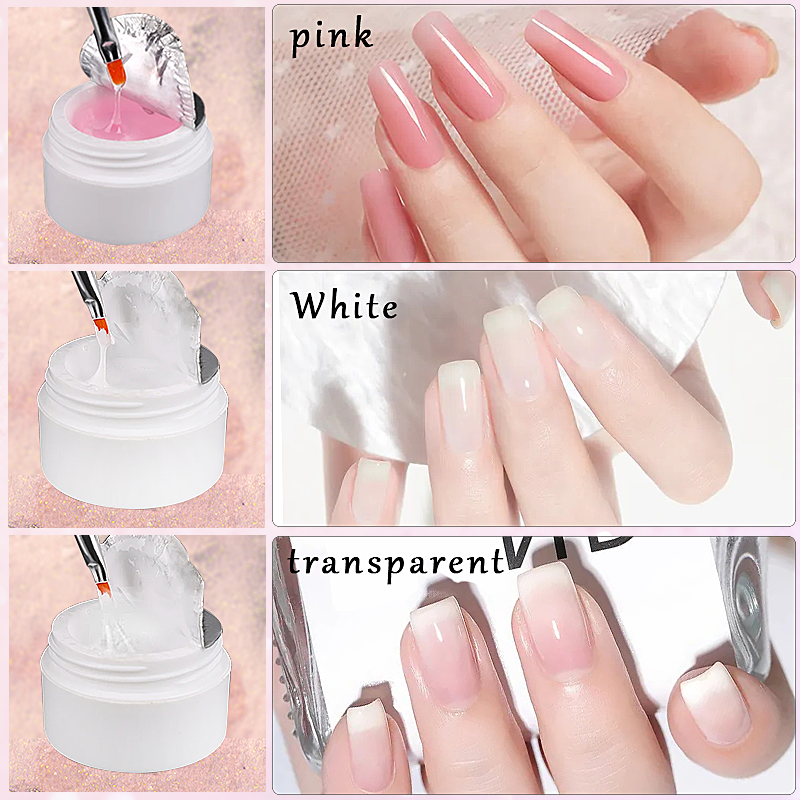 Manicure Set Acrylic Nail Kit With LED Nail Lamp Semi Permanent Varnish Acrylic Extension Gel Kit Electric Nail Drill Nail Tool