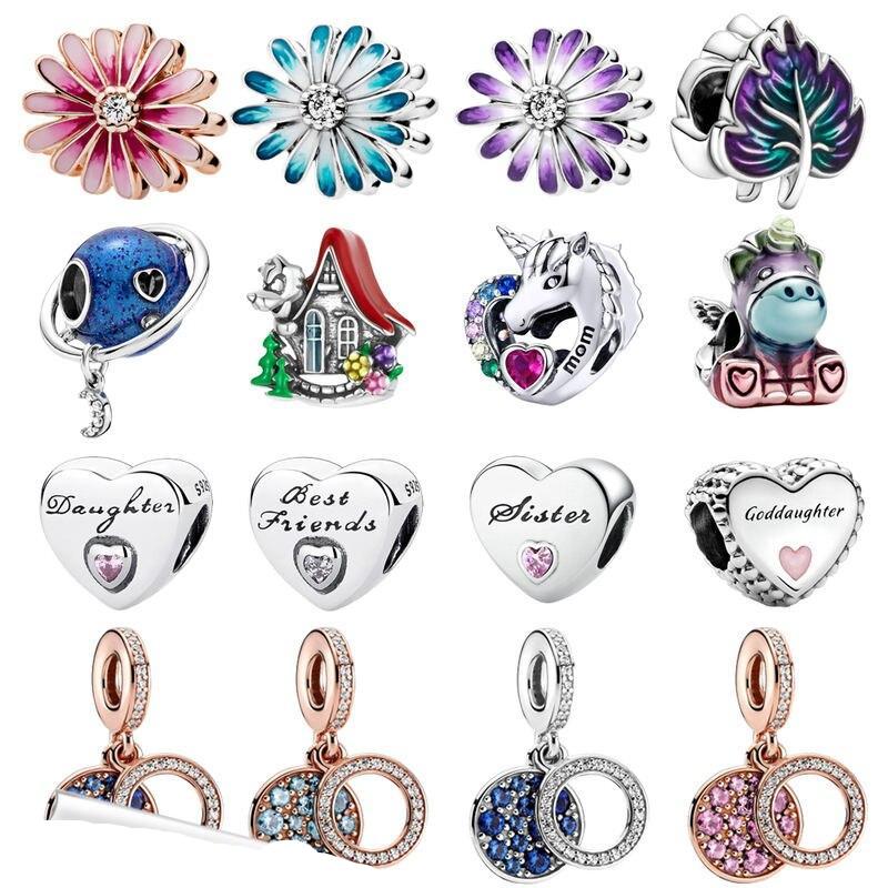 925 Sterling Silver Moments Flower Animal Pendant Charms fit Original Pandora charms bracelet s925 DIY Beads Jewelry 925 Sterling Silver Moments Flower Animal Pendant Charms fit Original Pandora charms bracelet s925 DIY Beads Jewelry
