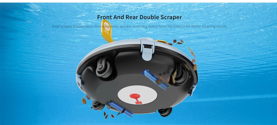 Lydsto Cordless Robotic Pool Cleaner Automatic Swimming Pool Vacuum Cleaner wireless robot vacuum cleaner for pool Auto-parking