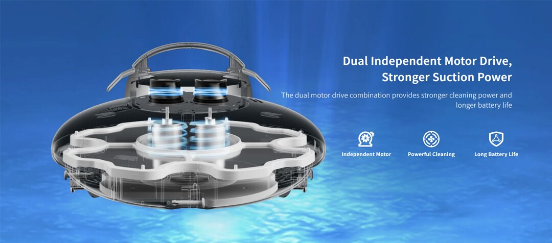 Lydsto Cordless Robotic Pool Cleaner Automatic Swimming Pool Vacuum Cleaner wireless robot vacuum cleaner for pool Auto-parking