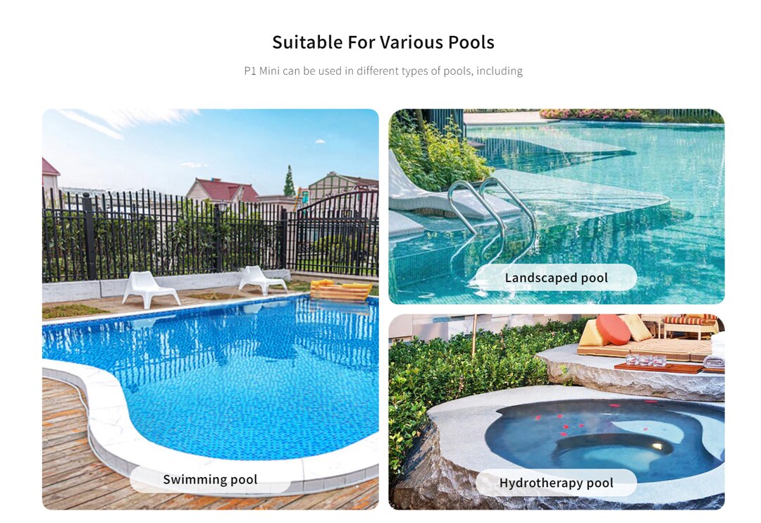 Lydsto Cordless Robotic Pool Cleaner Automatic Swimming Pool Vacuum Cleaner wireless robot vacuum cleaner for pool Auto-parking