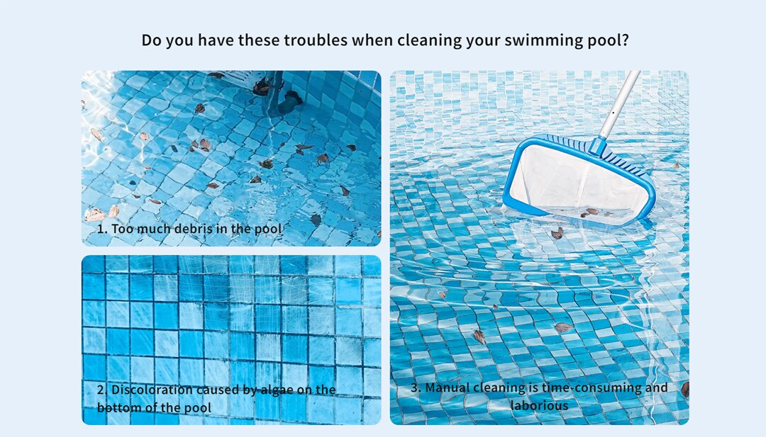 Lydsto Cordless Robotic Pool Cleaner Automatic Swimming Pool Vacuum Cleaner wireless robot vacuum cleaner for pool Auto-parking