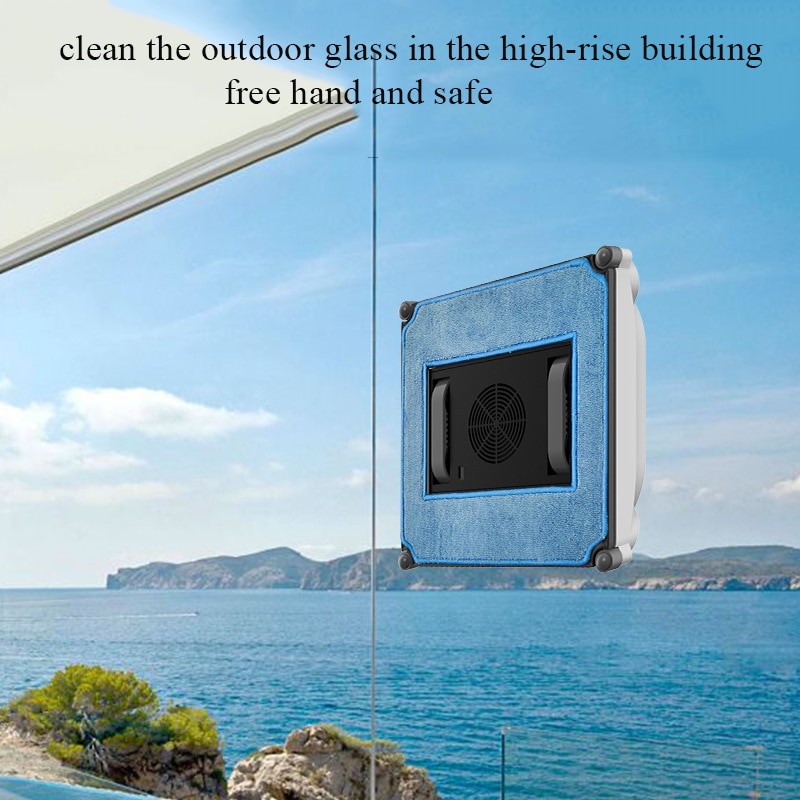 Robot Window Cleaner With Sprayer Home Appliance Smart Remote Controls Square High Suction For Window Wall Washing Water Spray Robot Window Cleaner With Sprayer Home Appliance Smart Remote Controls Square High Suction For Window Wall Washing Water Spray