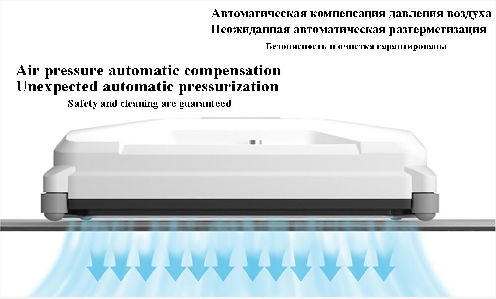 Robot Window Cleaner With Sprayer Home Appliance Smart Remote Controls Square High Suction For Window Wall Washing Water Spray