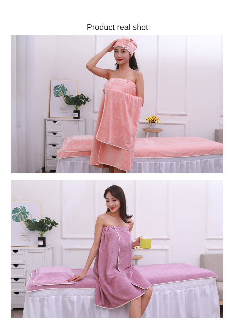 SPA Beauty Salon Towel Pack Bandana Bath Towel Bath Skirt Belt Hole Making Bed Towel Towel Set Bathroom Accessories Sets SPA Beauty Salon Towel Pack Bandana Bath Towel Bath Skirt Belt Hole Making Bed Towel Towel Set Bathroom Accessories Sets