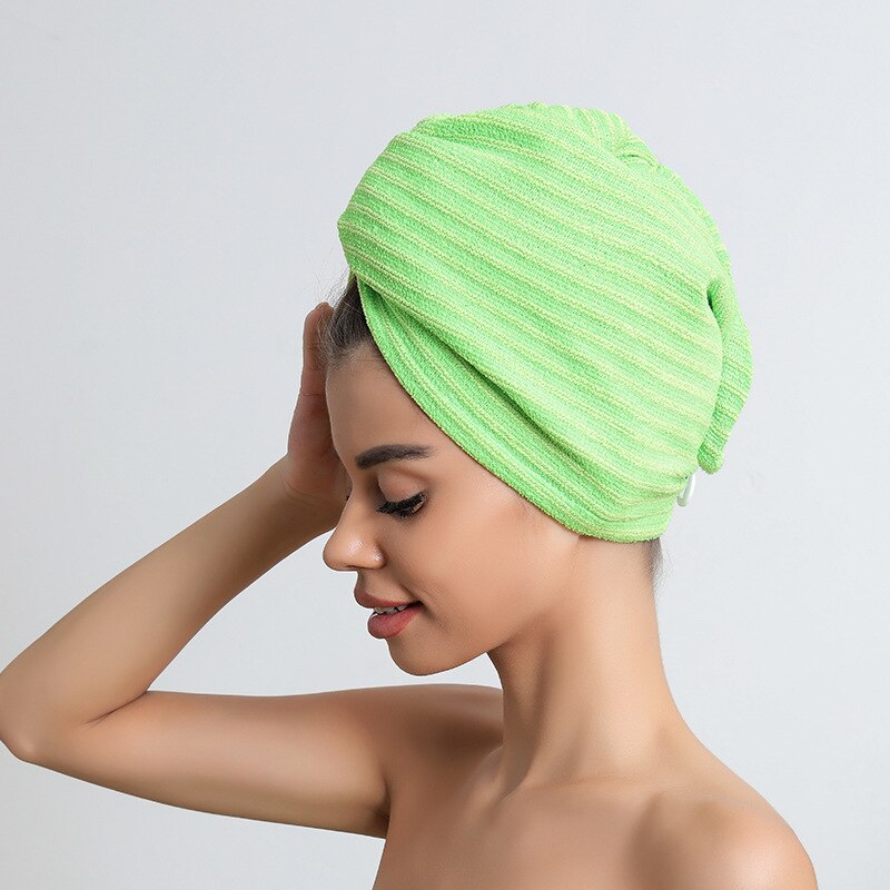 Microfiber bathrobe shower cap combination women's absorbent quick dry wipe hair soft sauna beach dry hair cap bath skirt