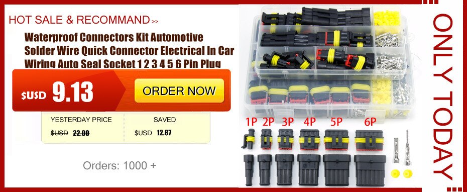 Car Electrical Wire Terminal 1/1.5/1.8/2.2/2.8/3.5mm Auto Electric Connector Plug Removal Male Female Crimp Automotive Plug Pins