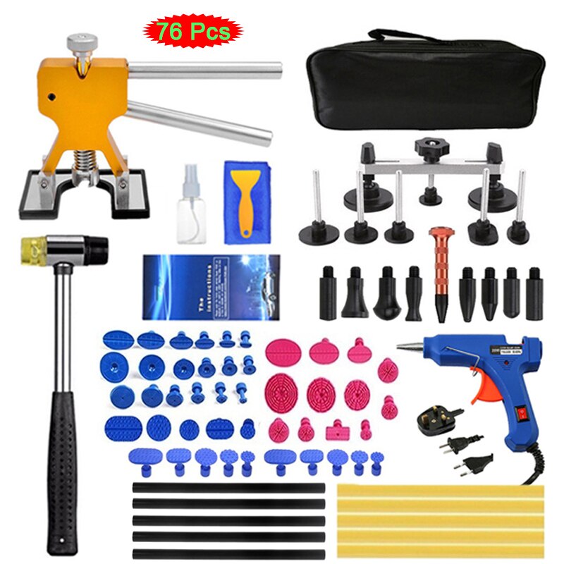 Auto Dent Repair Tools Dent Repair Kit Automotive Paintless Car Body Dent Puller Removal Kits with Glue Puller Tabs for Vehicle Auto Dent Repair Tools Dent Repair Kit Automotive Paintless Car Body Dent Puller Removal Kits with Glue Puller Tabs for Vehicle