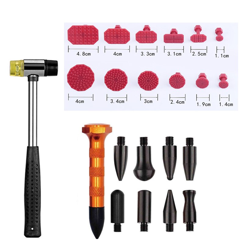 Auto Dent Repair Tools Dent Repair Kit Automotive Paintless Car Body Dent Puller Removal Kits with Glue Puller Tabs for Vehicle Auto Dent Repair Tools Dent Repair Kit Automotive Paintless Car Body Dent Puller Removal Kits with Glue Puller Tabs for Vehicle