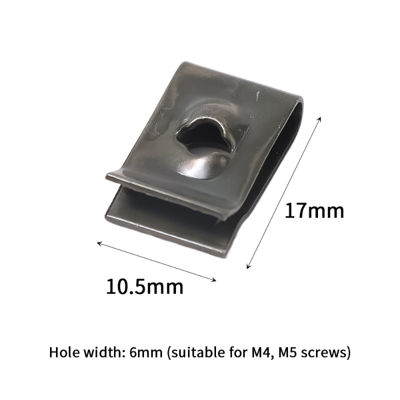 Car Motorcycles Metal Screw Fastener Clips U-Type Clip with Screw Anti-rust Protection Clip Screw Buckle Iron Sheet Car Motorcycles Metal Screw Fastener Clips U-Type Clip with Screw Anti-rust Protection Clip Screw Buckle Iron Sheet