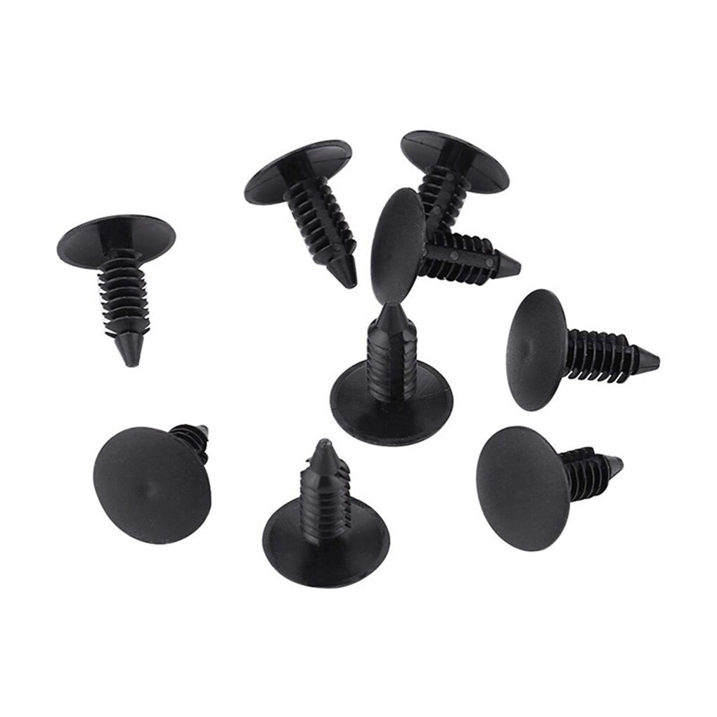 100pcs Auto Fastener Clip Car Fender Push Retainer Pin Rivet Bumper for Door Trim Panel Retainer, Box Package