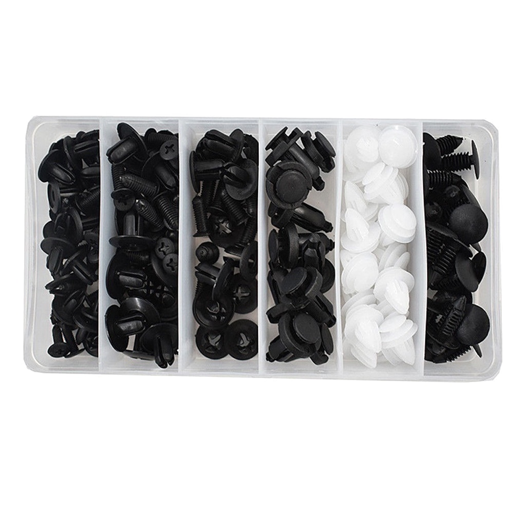 100pcs Auto Fastener Clip Car Fender Push Retainer Pin Rivet Bumper for Door Trim Panel Retainer, Box Package 100pcs Auto Fastener Clip Car Fender Push Retainer Pin Rivet Bumper for Door Trim Panel Retainer, Box Package