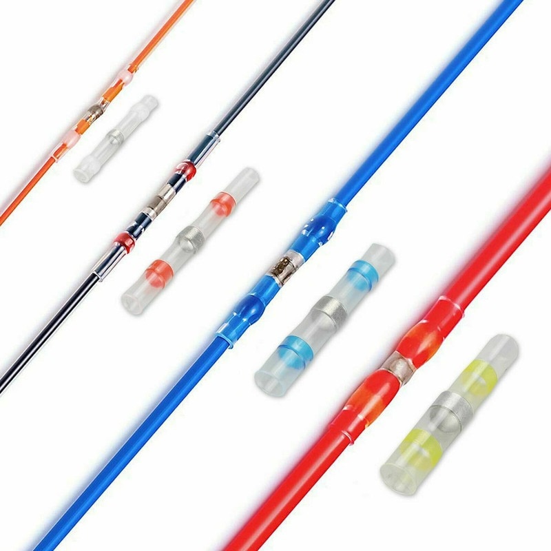 800pcs Solder Seal Wire Connectors Heat Shrink Insulated Electrical Wire Terminals Butt Splice CableCrimp Waterproof Automobile 800pcs Solder Seal Wire Connectors Heat Shrink Insulated Electrical Wire Terminals Butt Splice CableCrimp Waterproof Automobile