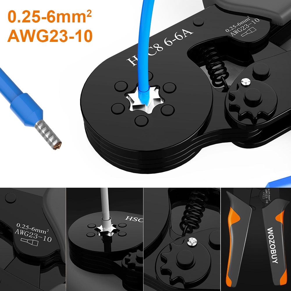 Ferrule Crimper Tool,Ratchet Crimping Tool Kit-Wire Stripper & Crimper Plier ,or Plier Set with Connectors Ferrule Crimper Tool,Ratchet Crimping Tool Kit-Wire Stripper & Crimper Plier ,or Plier Set with Connectors