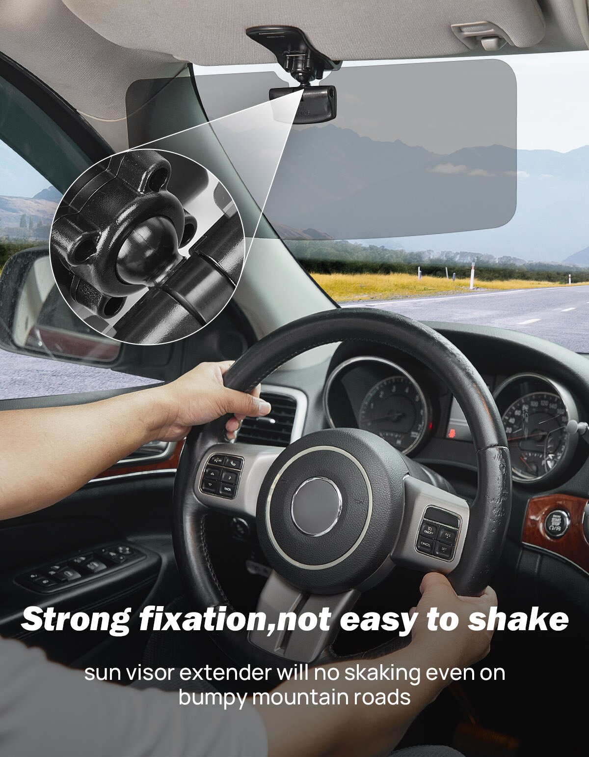 Car Sun Visor Anti-Dazzle Anti-UV Rotatable Adjustable Blocker Polarized Sunshade Plate Clear Vision SUVs Trucks Car Accessories