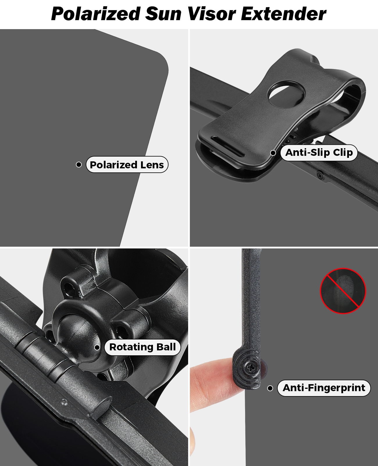Car Sun Visor Anti-Dazzle Anti-UV Rotatable Adjustable Blocker Polarized Sunshade Plate Clear Vision SUVs Trucks Car Accessories Car Sun Visor Anti-Dazzle Anti-UV Rotatable Adjustable Blocker Polarized Sunshade Plate Clear Vision SUVs Trucks Car Accessories