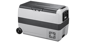 VEVOR 36L 50L 60LCar Refrigerator Portable Fridge Freezer Cool Box With Wheel and Draw Bar Dual Zone for Camping Picnic Caravan