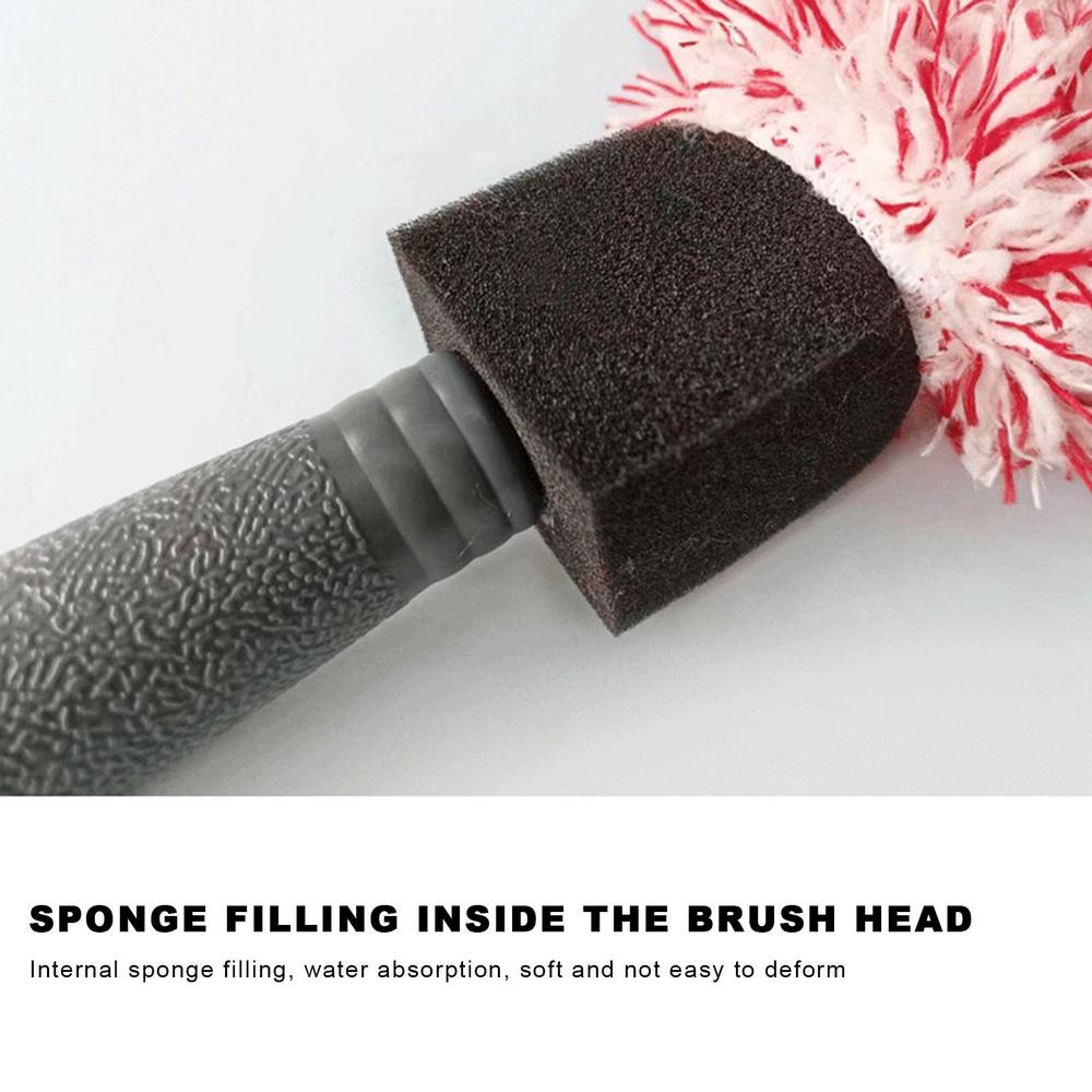 Car Wash Super Brush Plush Premium Wheels Brush Non-Slip Handle Easy To Cleaning Rims Spokes Wheel Barrel Car Accessories Car Wash Super Brush Plush Premium Wheels Brush Non-Slip Handle Easy To Cleaning Rims Spokes Wheel Barrel Car Accessories