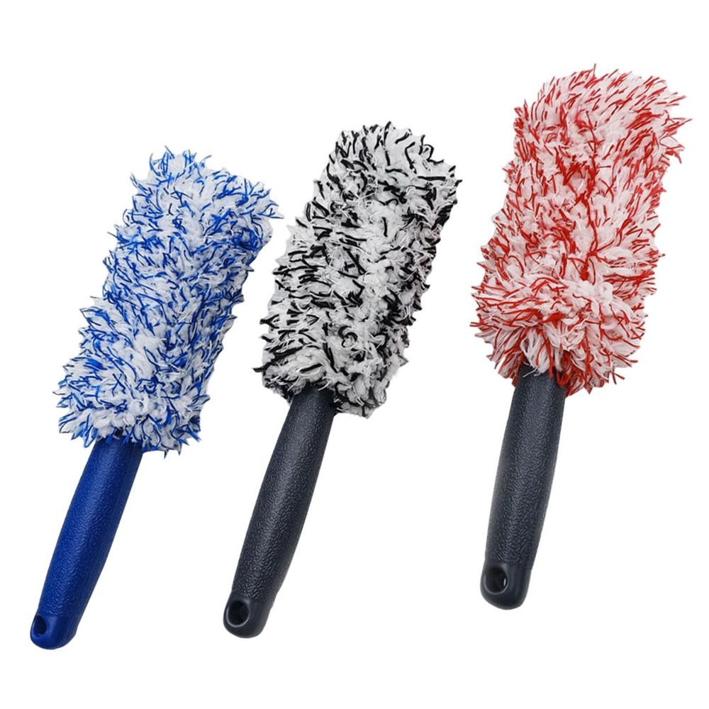 Car Wash Super Brush Plush Premium Wheels Brush Non-Slip Handle Easy To Cleaning Rims Spokes Wheel Barrel Car Accessories Car Wash Super Brush Plush Premium Wheels Brush Non-Slip Handle Easy To Cleaning Rims Spokes Wheel Barrel Car Accessories