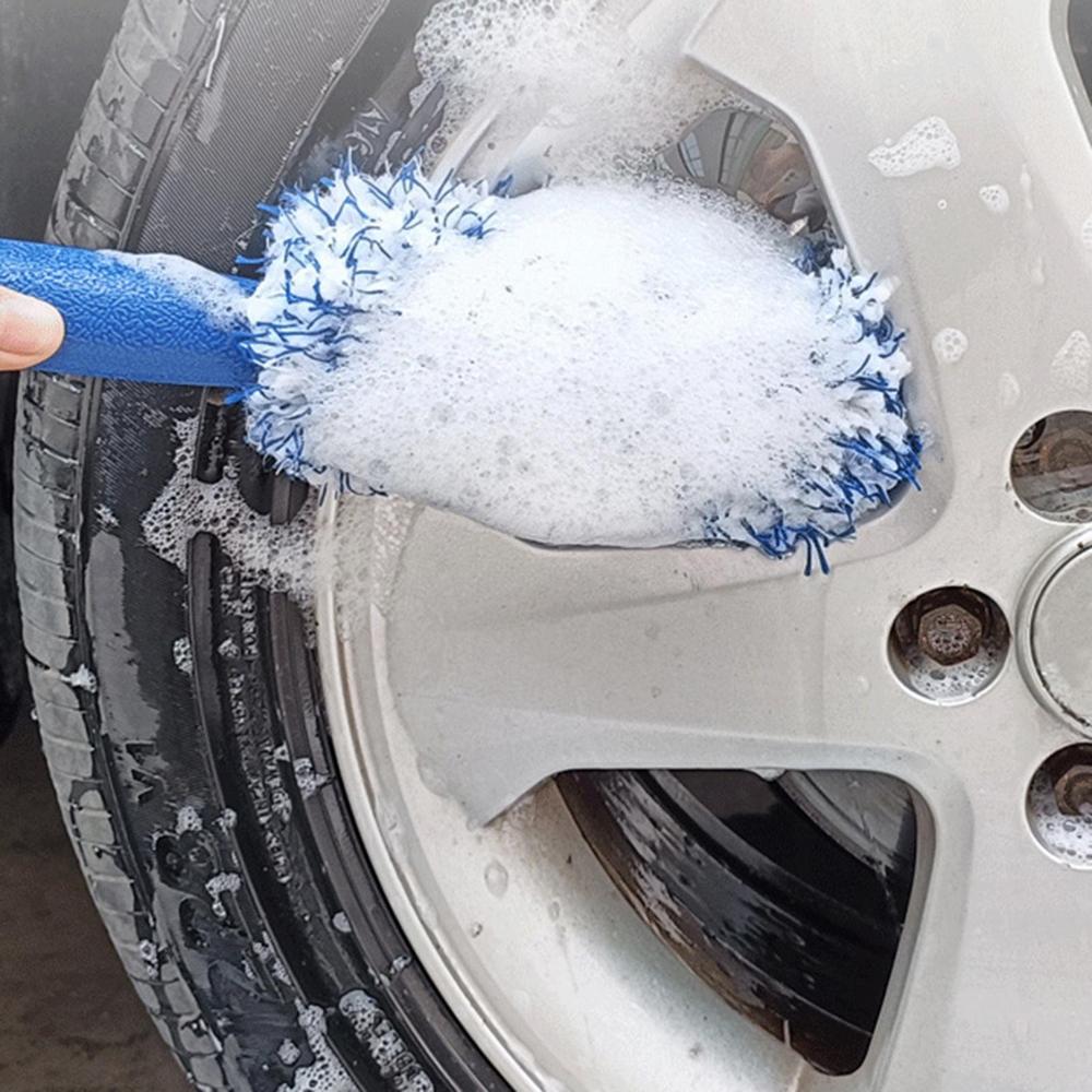 Car Wash Super Brush Plush Premium Wheels Brush Non-Slip Handle Easy To Cleaning Rims Spokes Wheel Barrel Car Accessories Car Wash Super Brush Plush Premium Wheels Brush Non-Slip Handle Easy To Cleaning Rims Spokes Wheel Barrel Car Accessories