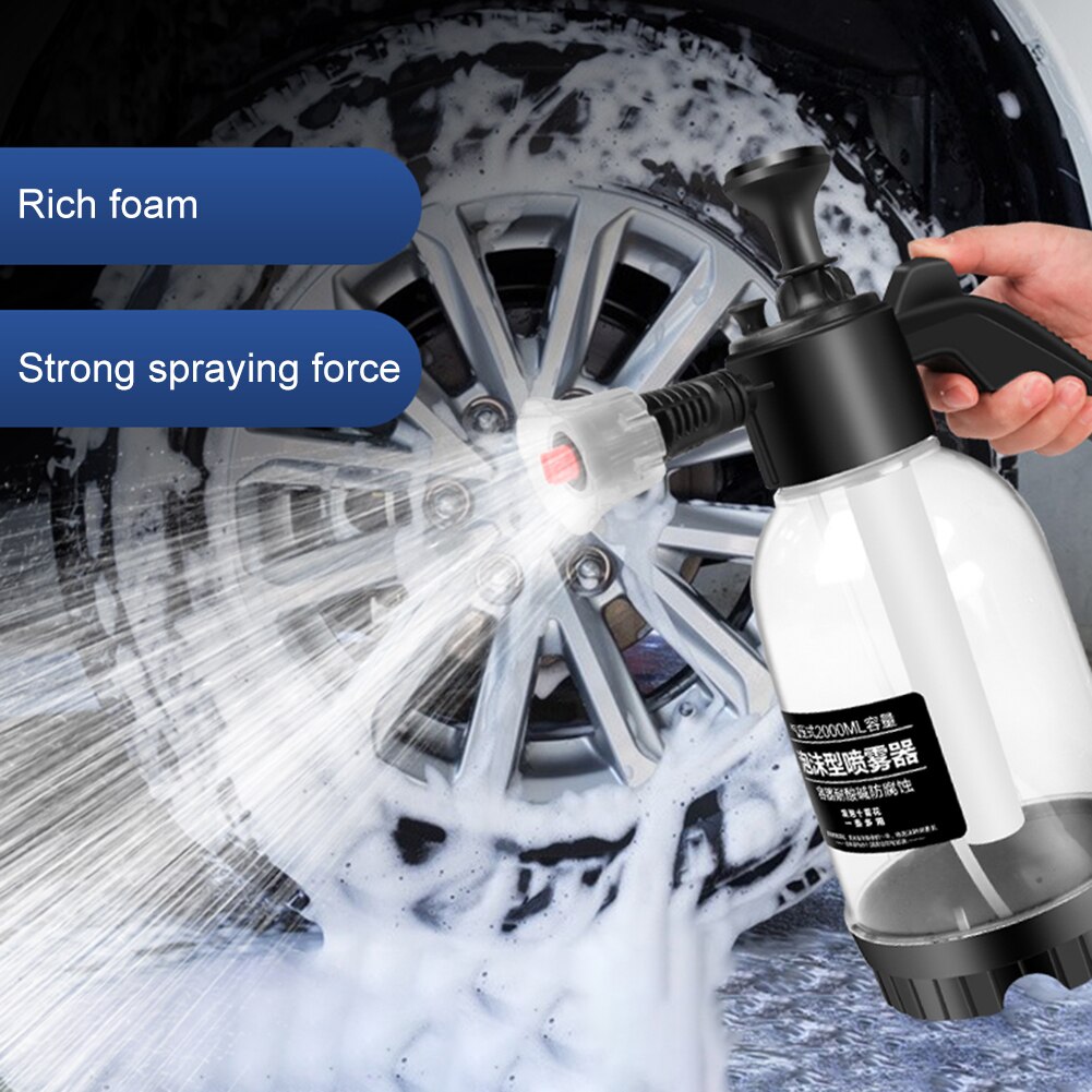 2L Hand Pump Foam Sprayer Car Wash Handheld Foam Watering Can Cannon Snow Foam Car Washer Spray Bottle Auto Cleaning Tool 2L Hand Pump Foam Sprayer Car Wash Handheld Foam Watering Can Cannon Snow Foam Car Washer Spray Bottle Auto Cleaning Tool