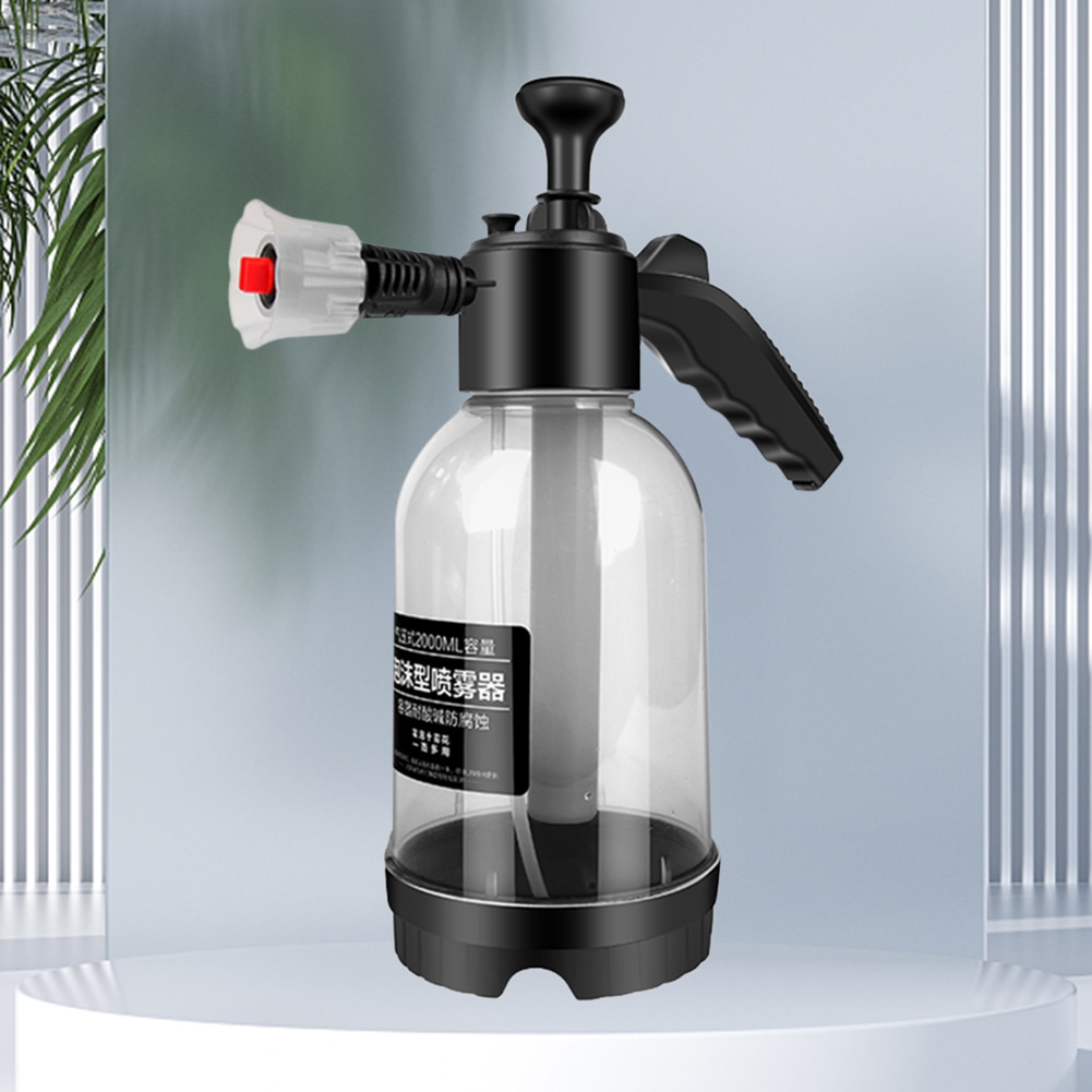 2L Hand Pump Foam Sprayer Car Wash Handheld Foam Watering Can Cannon Snow Foam Car Washer Spray Bottle Auto Cleaning Tool