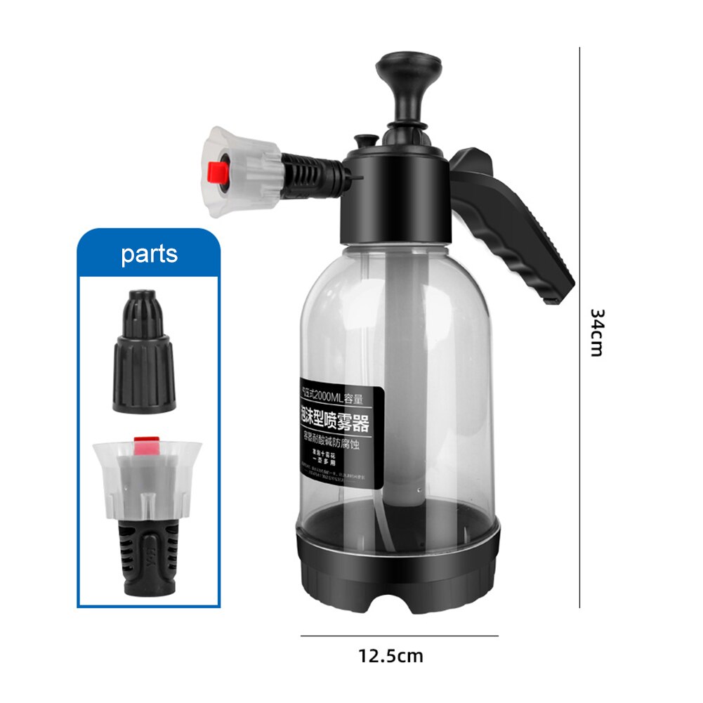 2L Hand Pump Foam Sprayer Car Wash Handheld Foam Watering Can Cannon Snow Foam Car Washer Spray Bottle Auto Cleaning Tool 2L Hand Pump Foam Sprayer Car Wash Handheld Foam Watering Can Cannon Snow Foam Car Washer Spray Bottle Auto Cleaning Tool