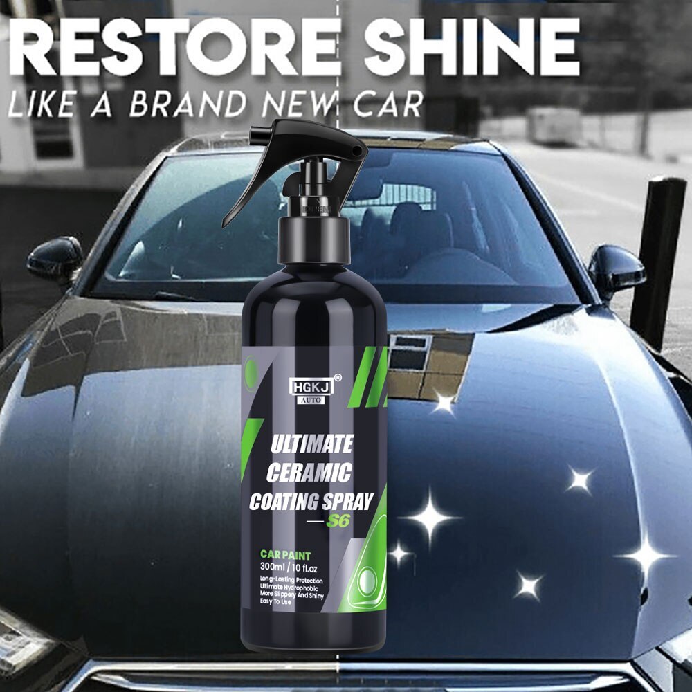 HGKJ S6 Ceramic Coating for Auto Paint Crystal Wax Spray Nano Hydrophobic Liquid Polymer Oleophobic Anti Rain Car Care HGKJ S6 Ceramic Coating for Auto Paint Crystal Wax Spray Nano Hydrophobic Liquid Polymer Oleophobic Anti Rain Car Care